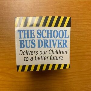 Schoolbus Driver gift idea notecube